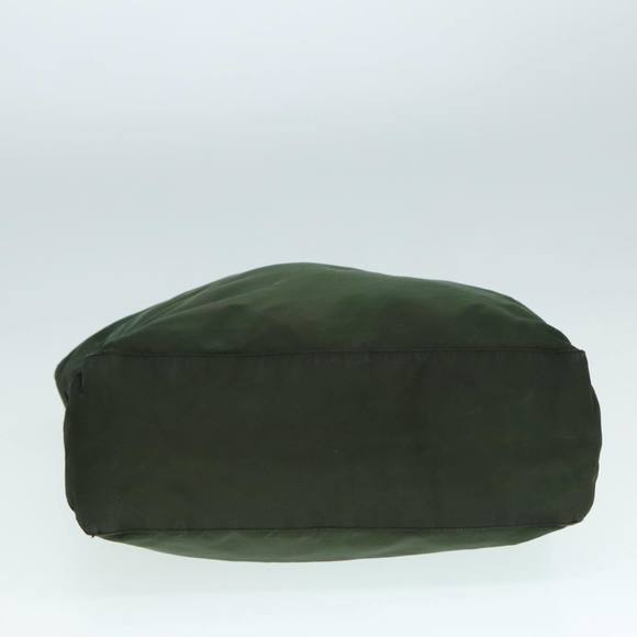 PRADA Tote Bag Nylon Green Silver Auth 90229 - Picture 5 of 16